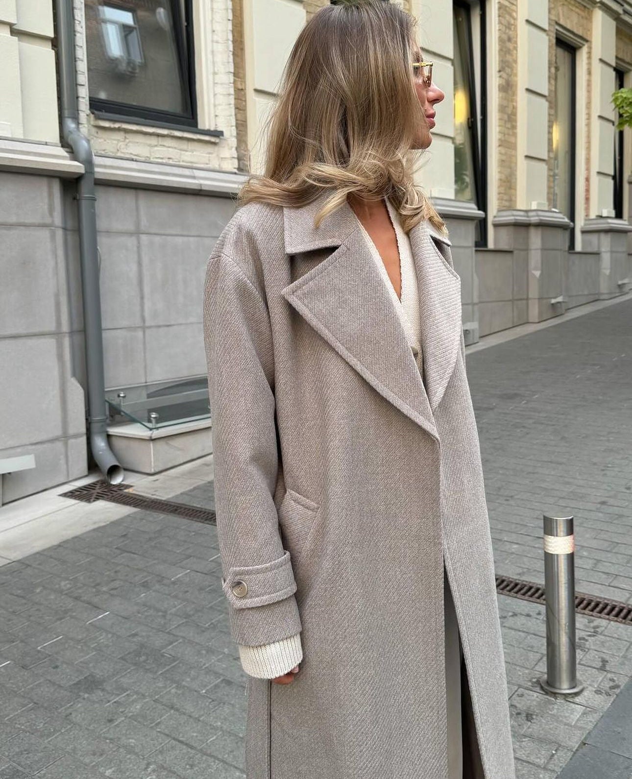 Cappotto LISA in lana 100% Made in Italy ๐ฎ๐น foderato con cinta in coordinato