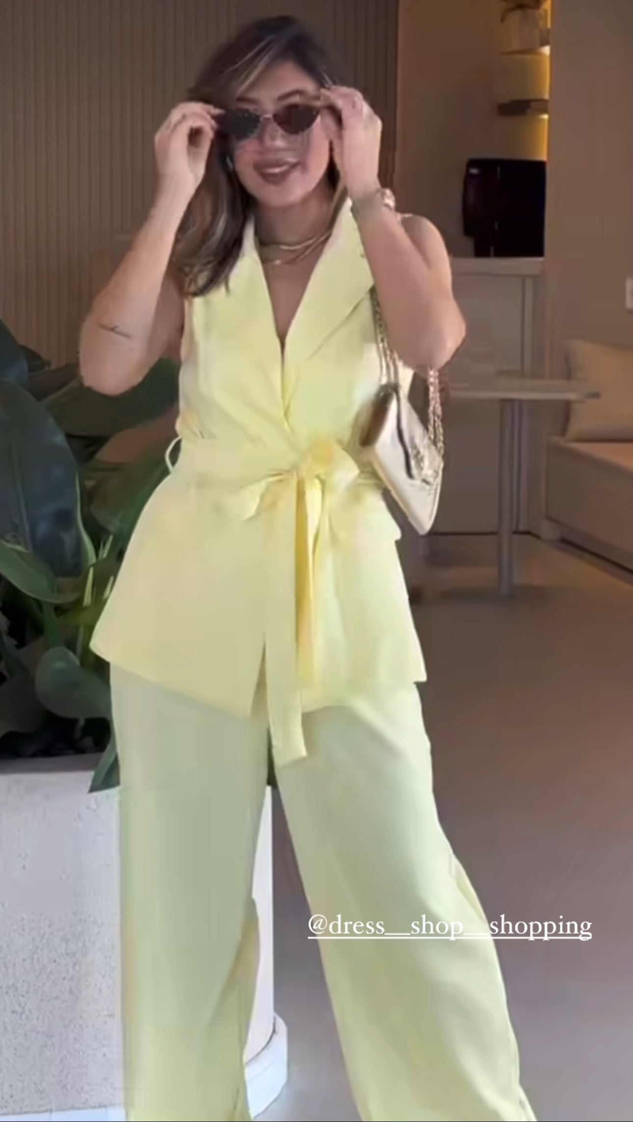 Coordinato Helena giacca smanicata e pantaloni 100% Made in Italy ๐ฎ๐น taglie dalla 38 alla 54