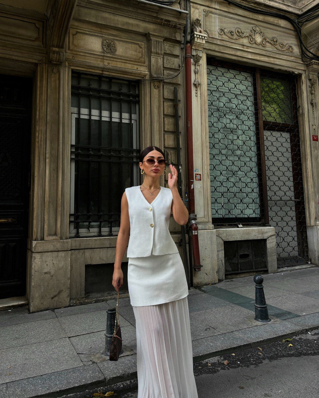 Set KATIA gilet con gonna