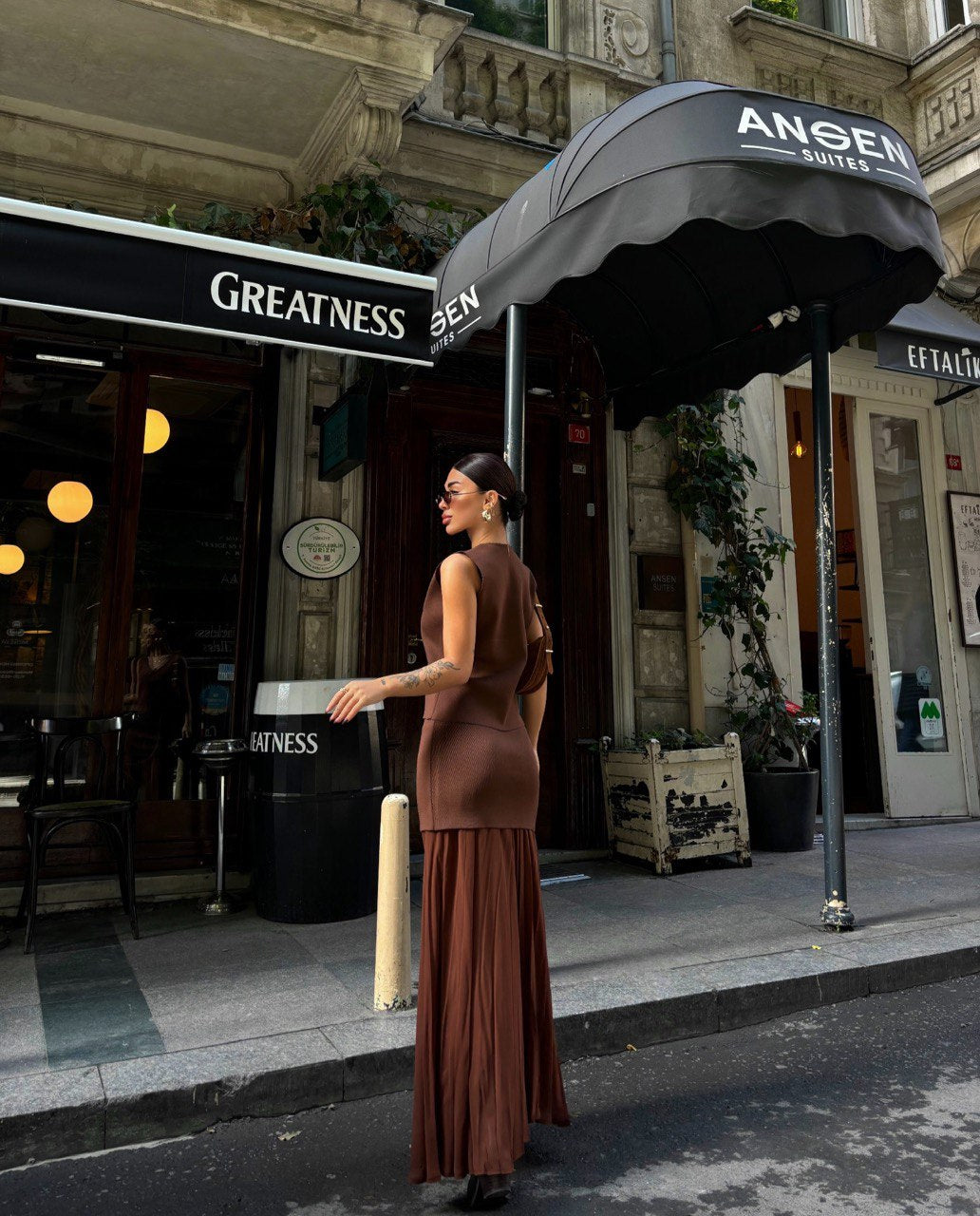 Set KATIA gilet con gonna