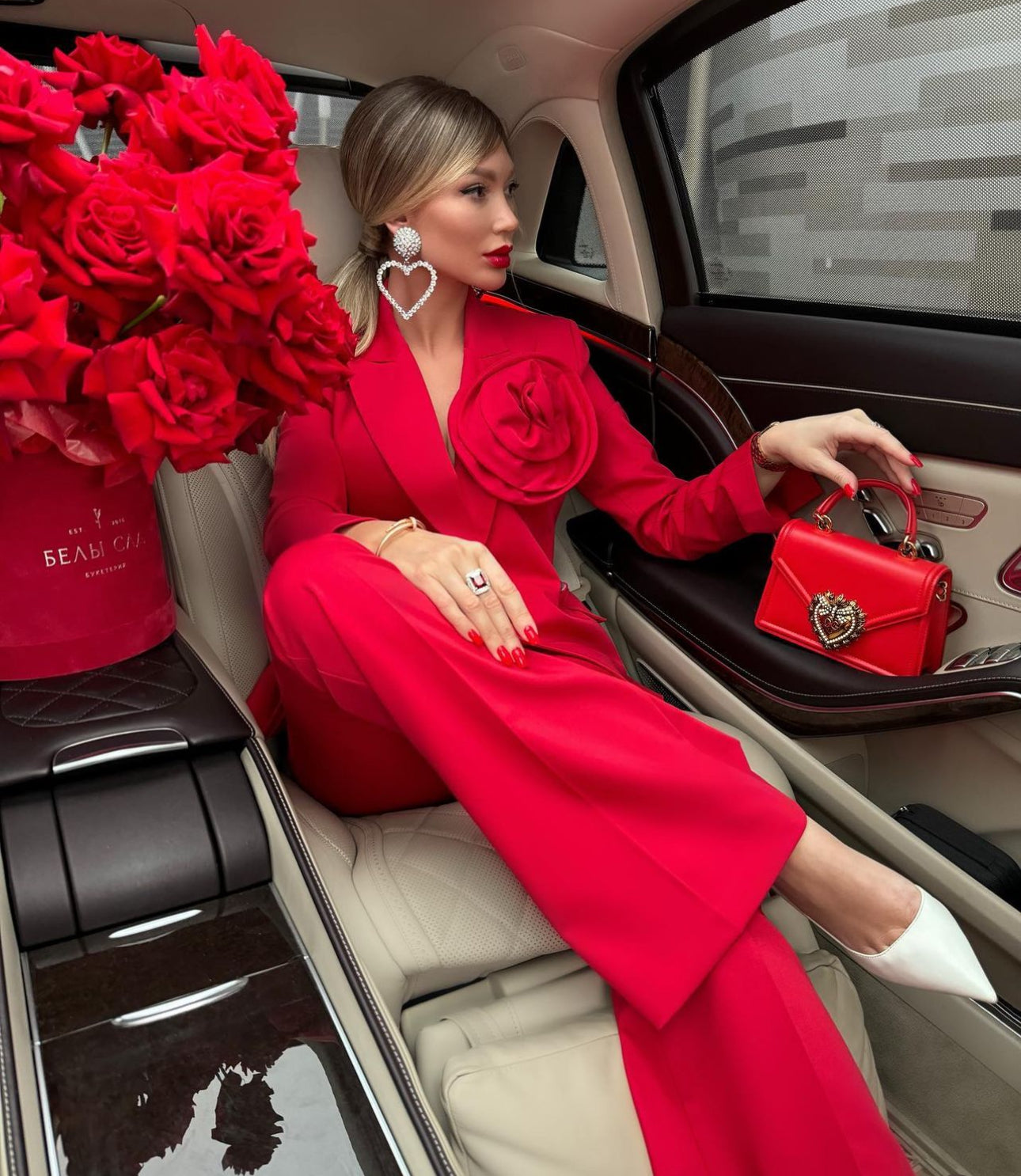 Tailleur KATIA Giacca doppio petto con spilla estraibile pantalone Zampa tessuto leggermente elasticizzato ottima vestibilita Made in Italy 🇮🇹