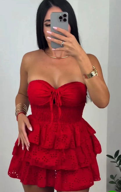 Mini dress PERLA in pizzo Sangallo non fartelo scappare in promozione