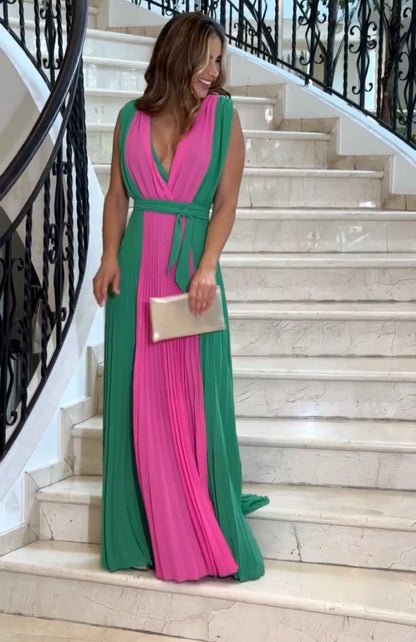 Vestito ALBA in chiffon Made in Italy