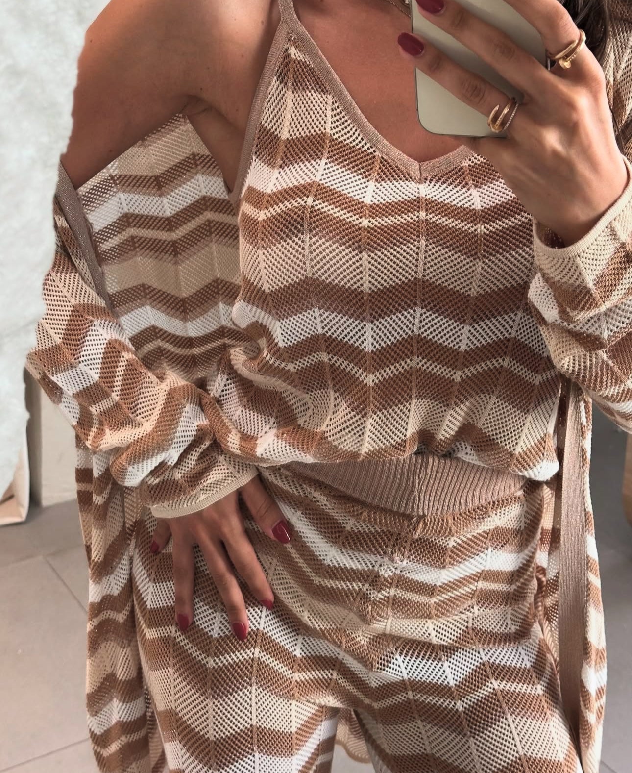 Completo ZIG ZAG con borsa viva la vida in omaggio Disponibilità limitata — affrettati prima che finisca!