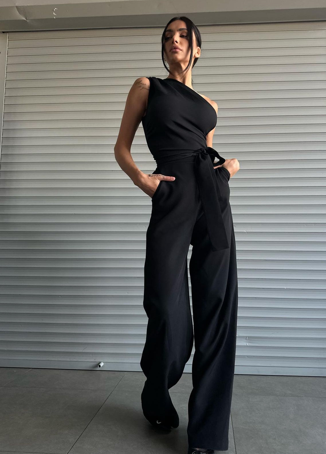 Jumpsuit TERRY elegante mono spalla
