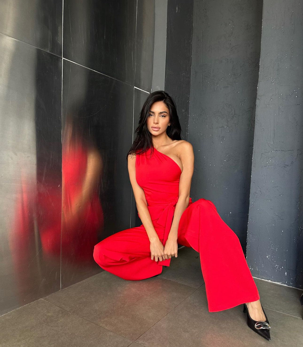 Jumpsuit TERRY elegante mono spalla