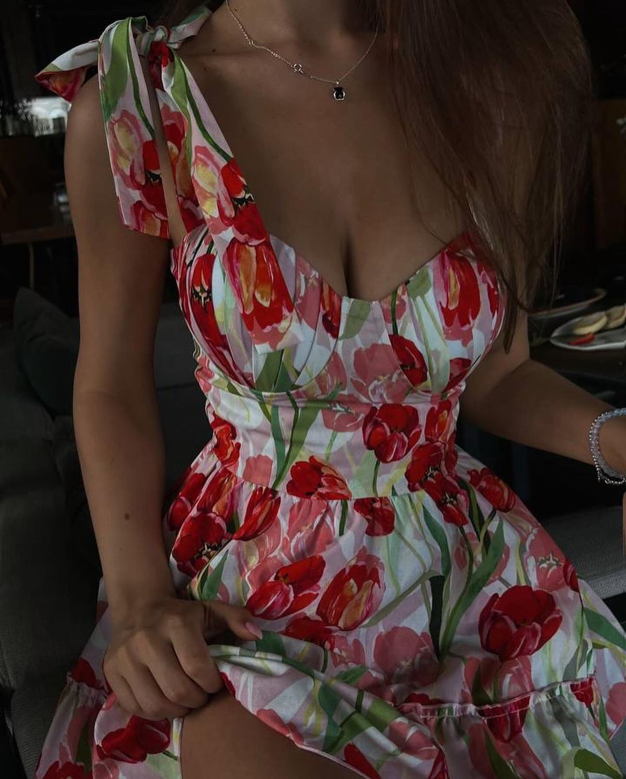 Mini Dress 🌺 con fiocco 🎀