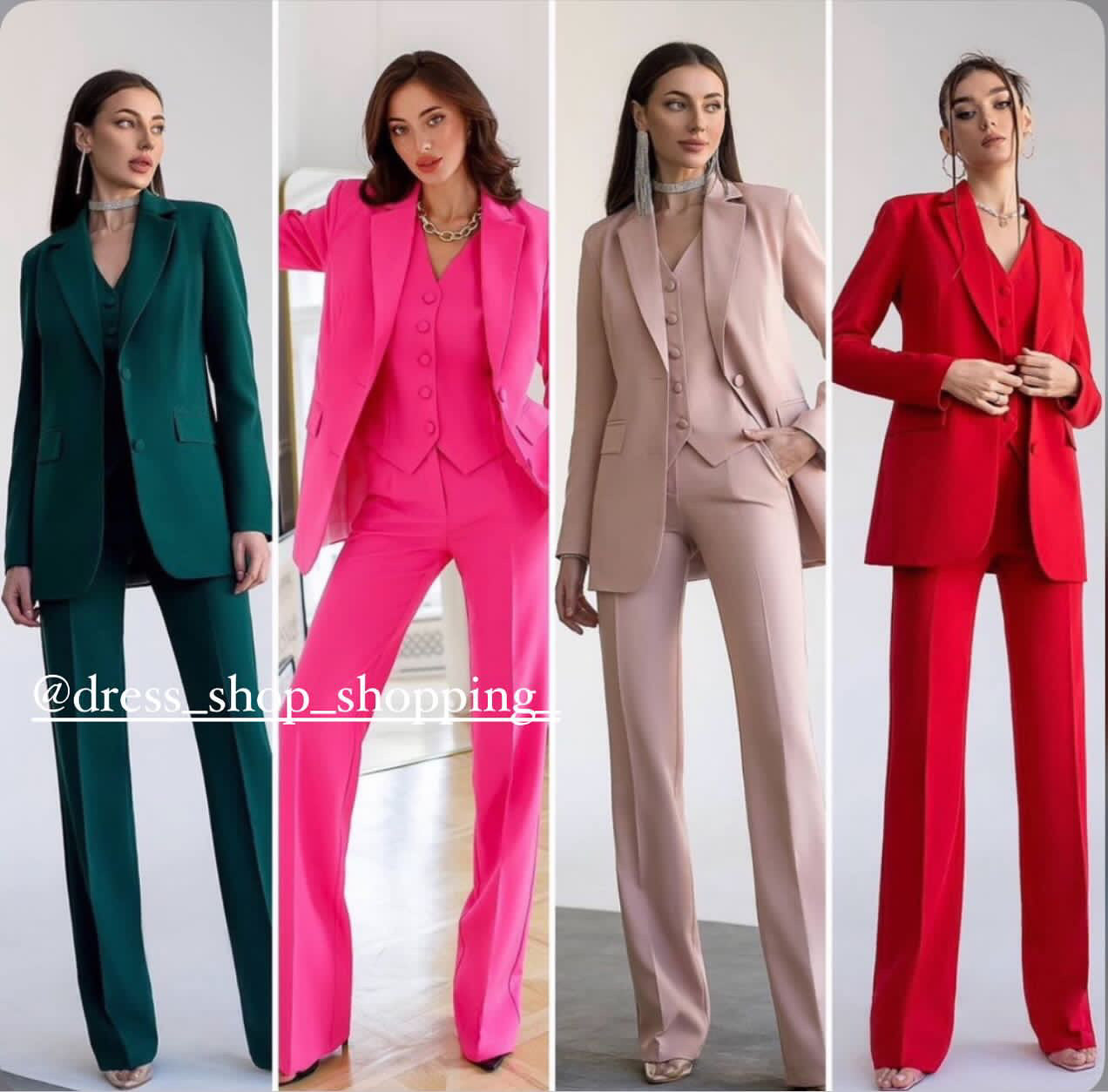 Tailleur Grazia in promozione  Giacca gilet e pantaloni palazzo Made in Italy 🇮🇹 taglie xs alla xxxl