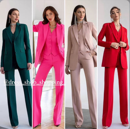 Tailleur Grazia in promozione  Giacca gilet e pantaloni palazzo Made in Italy 🇮🇹 taglie xs alla xxxl