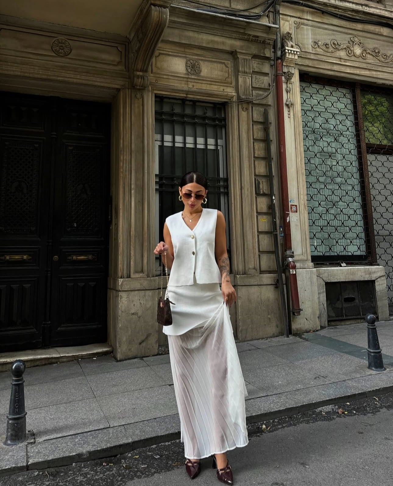 Set KATIA gilet con gonna