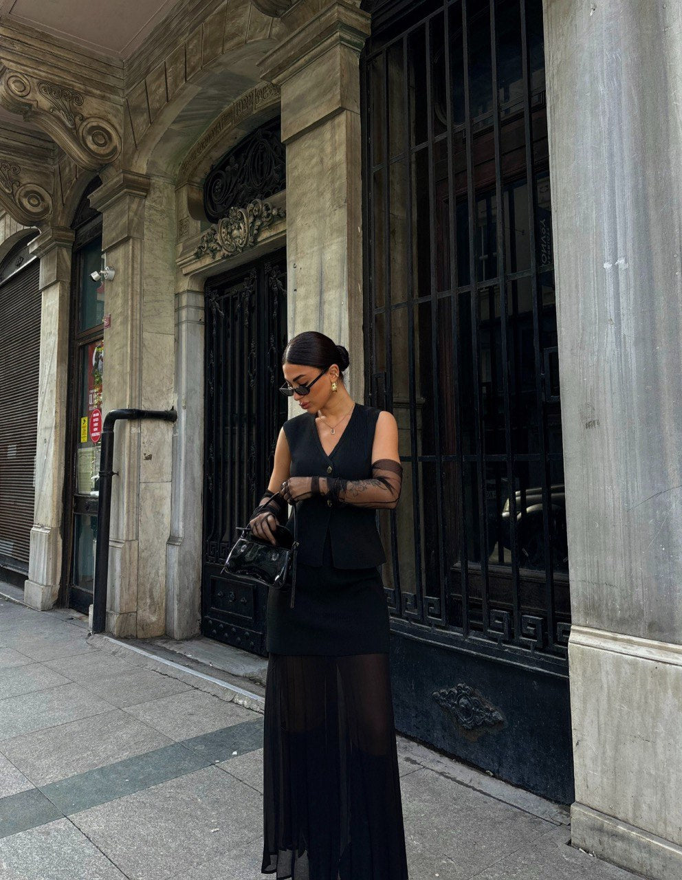 Set KATIA gilet con gonna