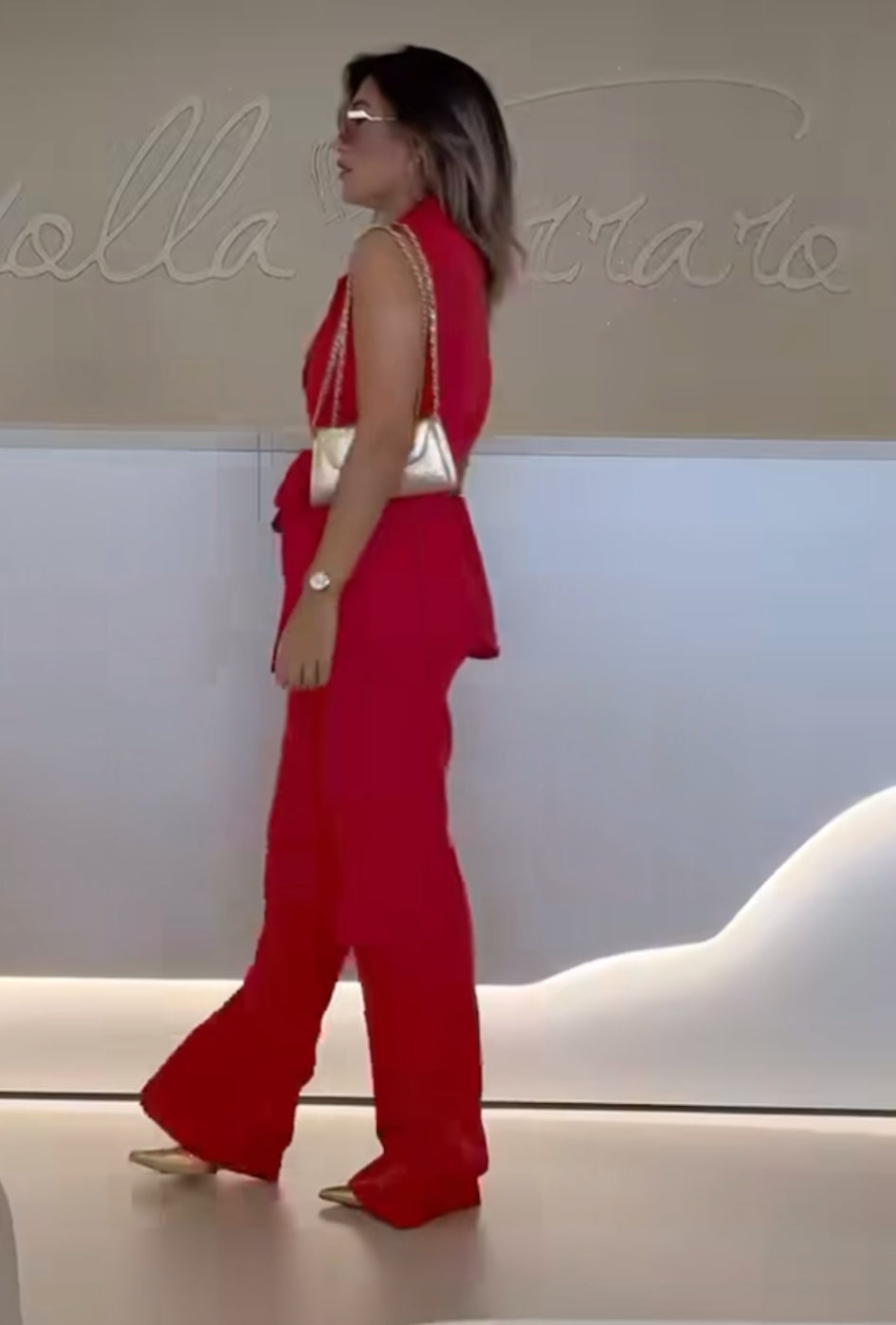 Coordinato Helena giacca smanicata e pantaloni 100% Made in Italy 🇮🇹 taglie dalla 38 alla 54