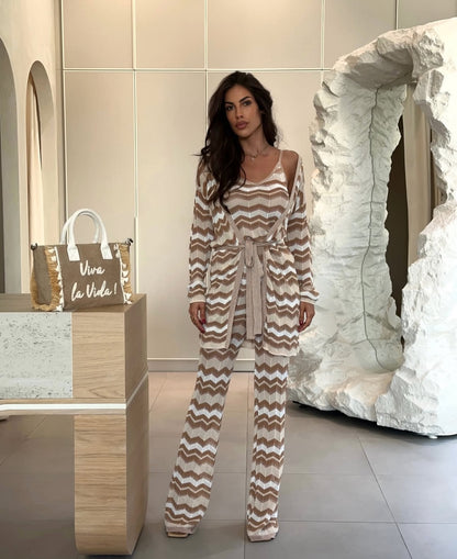 Completo ZIG ZAG con borsa viva la vida in omaggio Disponibilità limitata — affrettati prima che finisca!