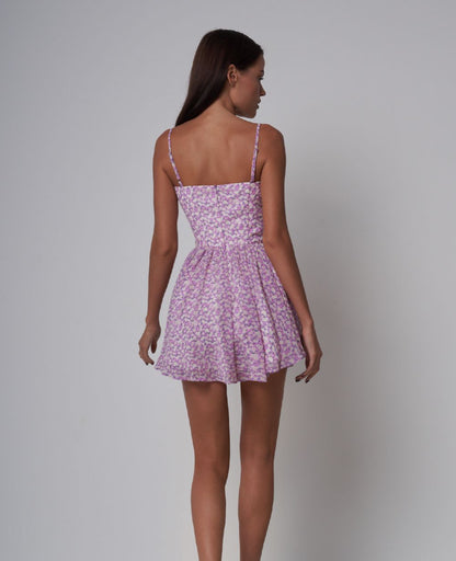 Mini Dress BELLA con pantaloncini e stampa a fiori