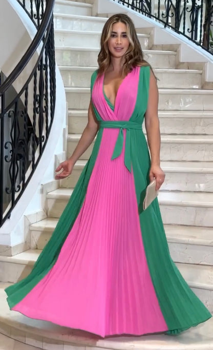 Vestito ALBA in chiffon Made in Italy