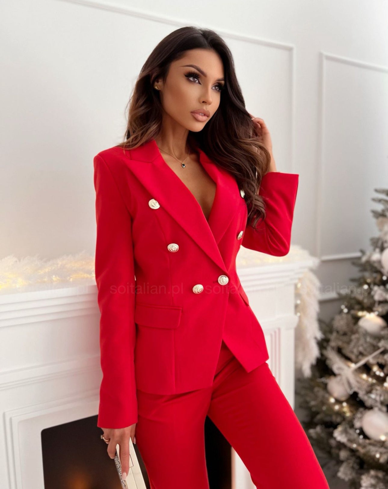 Tailleur Federica giacca con bottoni pantaloni sigaretta il più amato non fartelo scappare