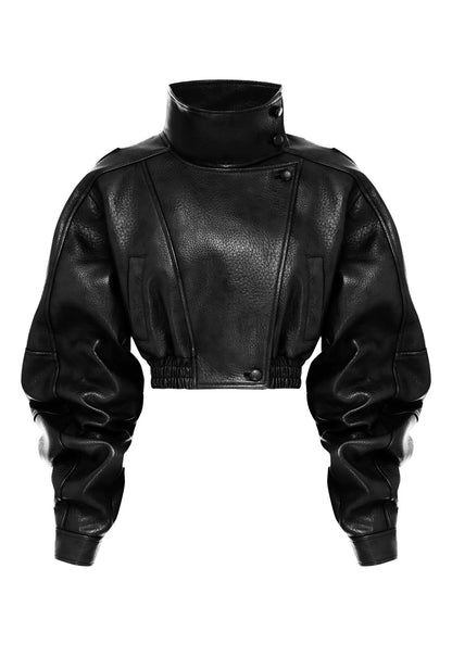 Set EVA L'eleganza contemporanea del completo in pelle. Giubbotto & Shorts in promozione