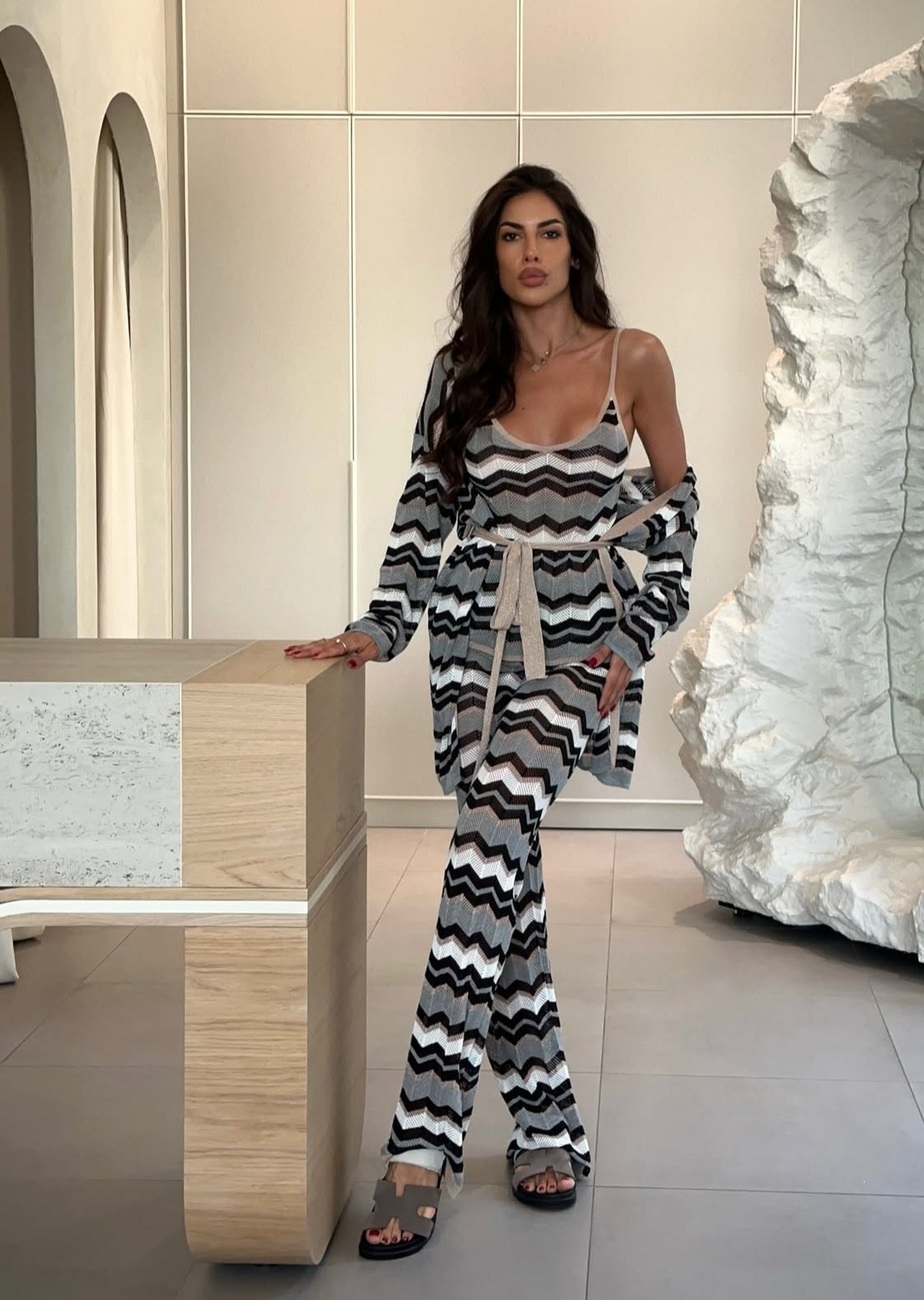 Completo ZIG ZAG con borsa viva la vida in omaggio Disponibilità limitata — affrettati prima che finisca!