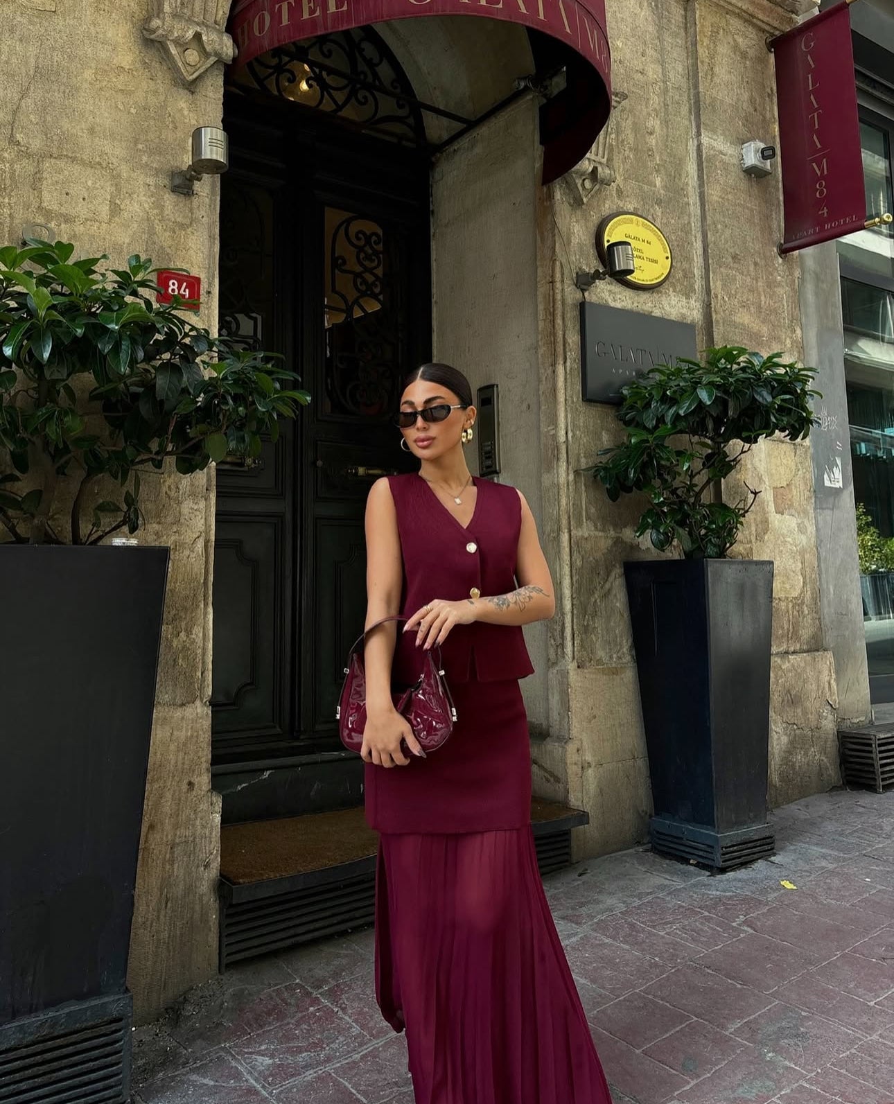 Set KATIA gilet con gonna