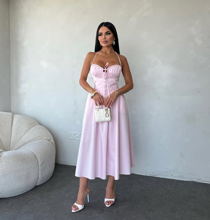 Long dress ALICE Realizzato in cotone misto, offre freschezza e comfort non fartelo scappare