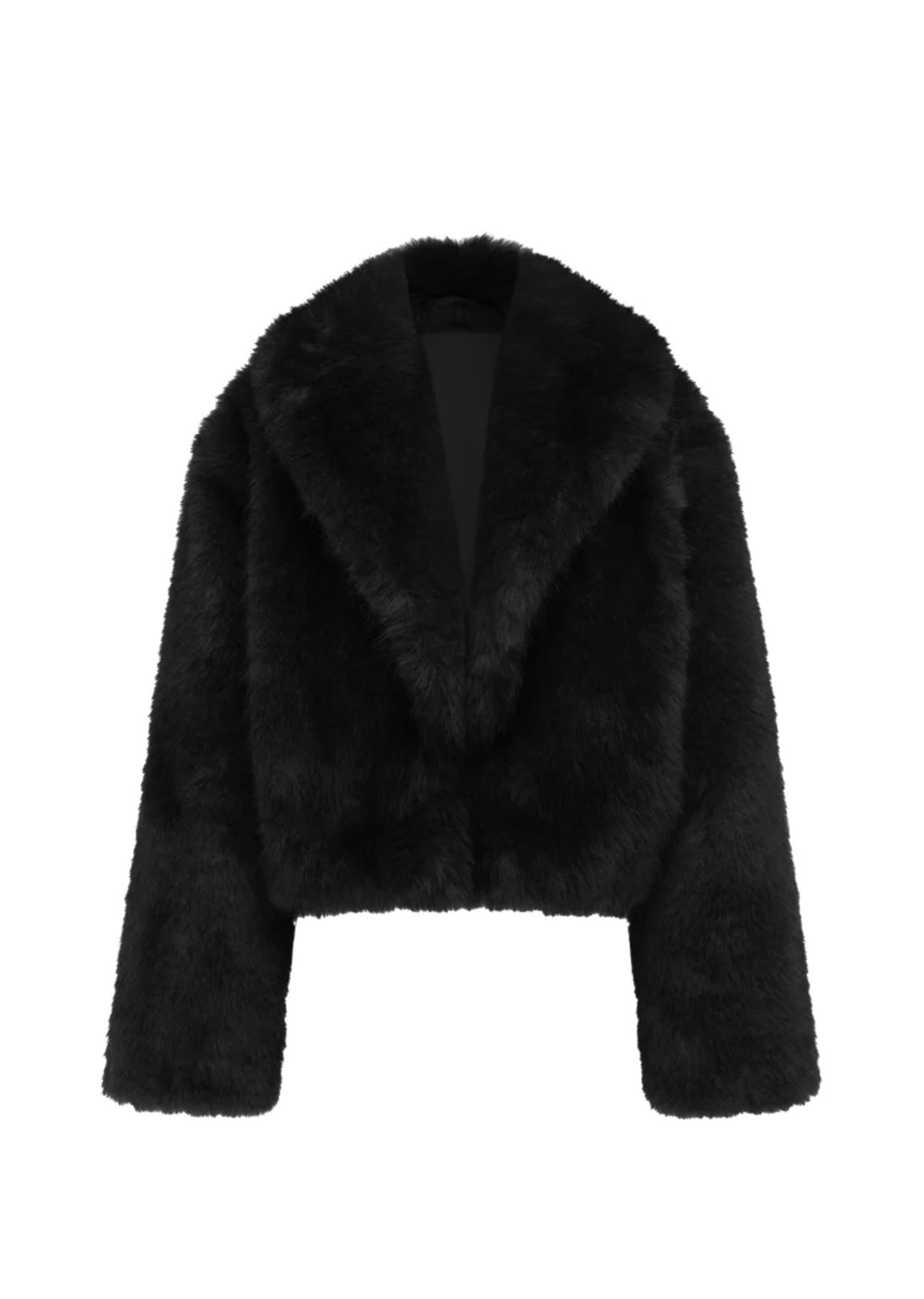 Crop Eco-Fur Jacket – Luxe Edition "Essenziale per la stagione fredda: caldo, leggero e irresistibilmente glam."