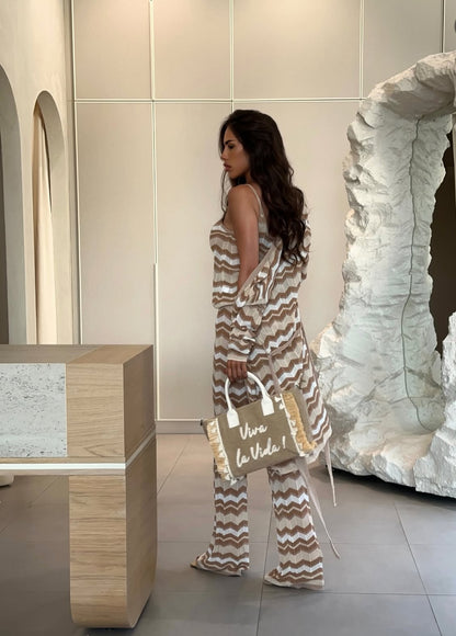 Completo ZIG ZAG con borsa viva la vida in omaggio Disponibilità limitata — affrettati prima che finisca!