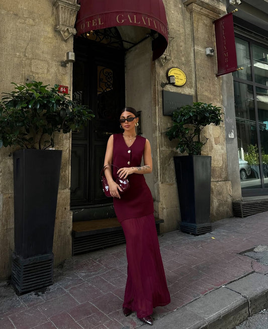 Set KATIA gilet con gonna