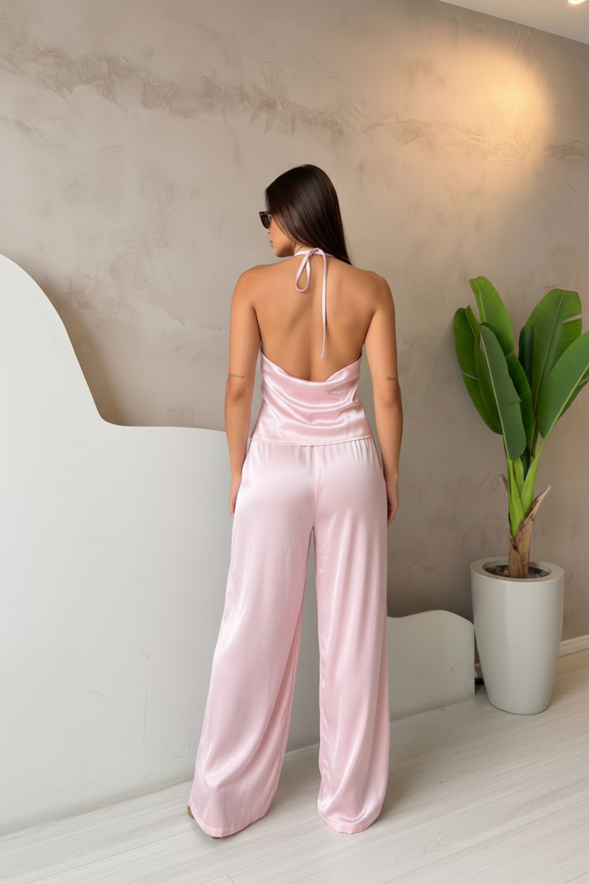 Retro coordinato rosa baby