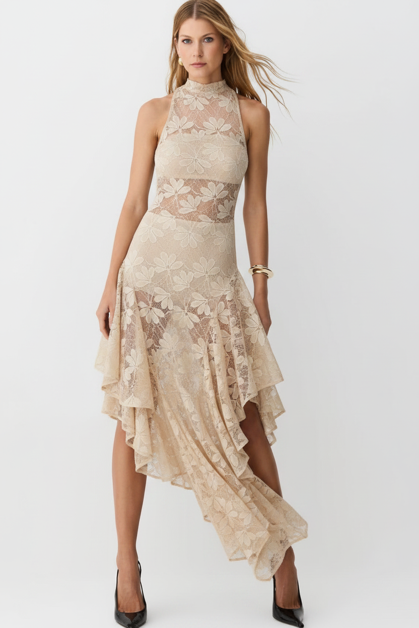 Vestito champagne fronte