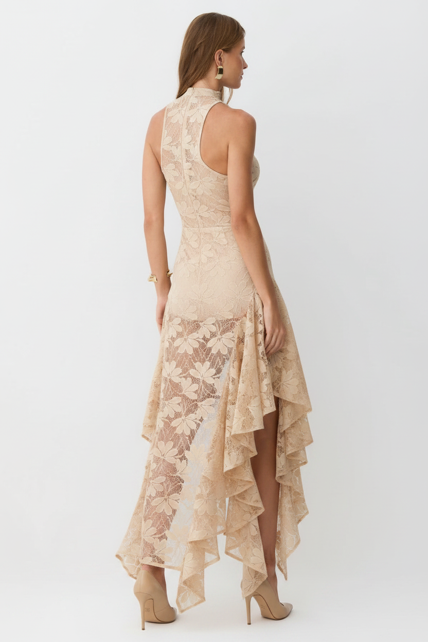 Vestito champagne retro