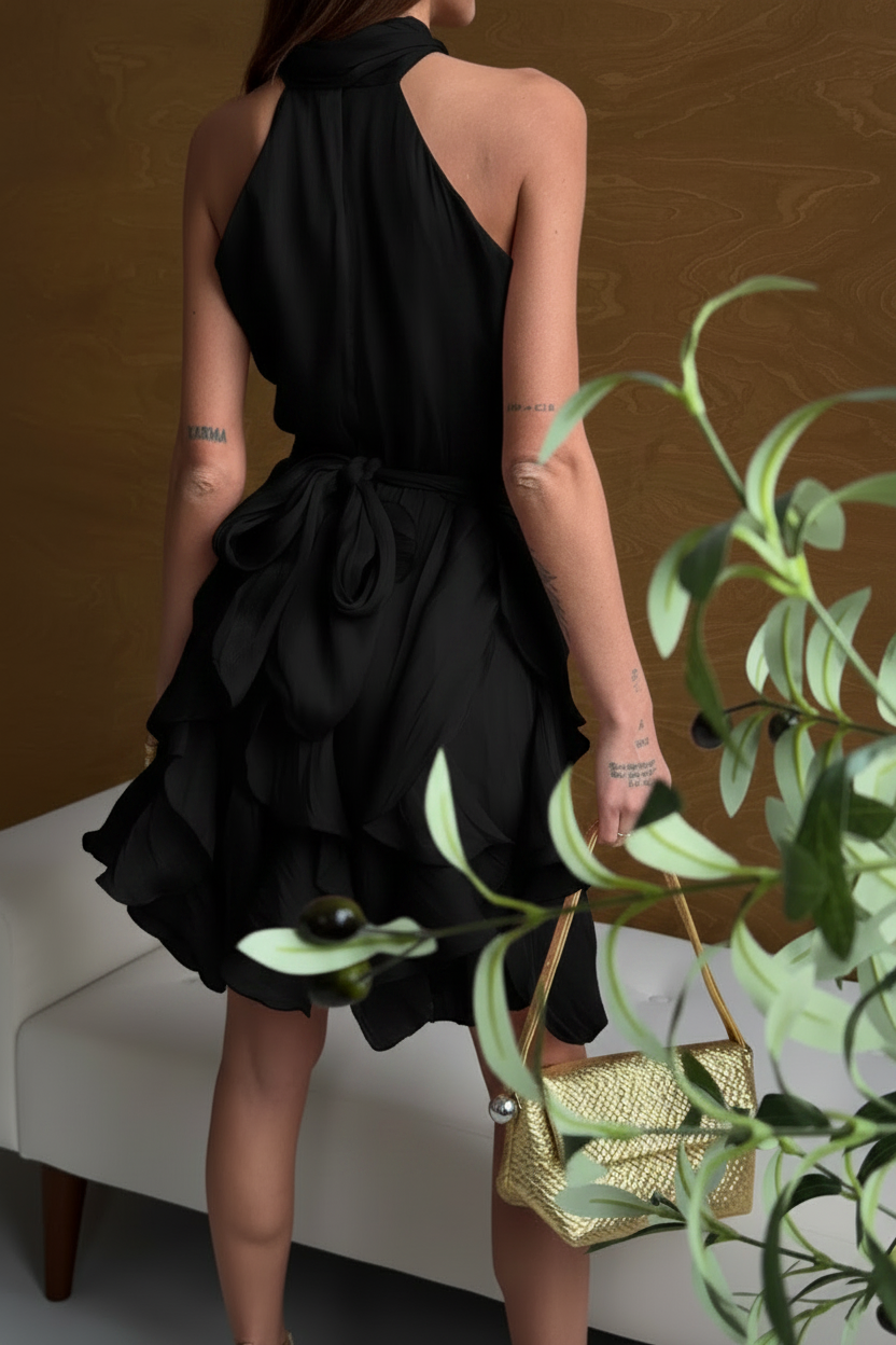 Vestito Nero Retro