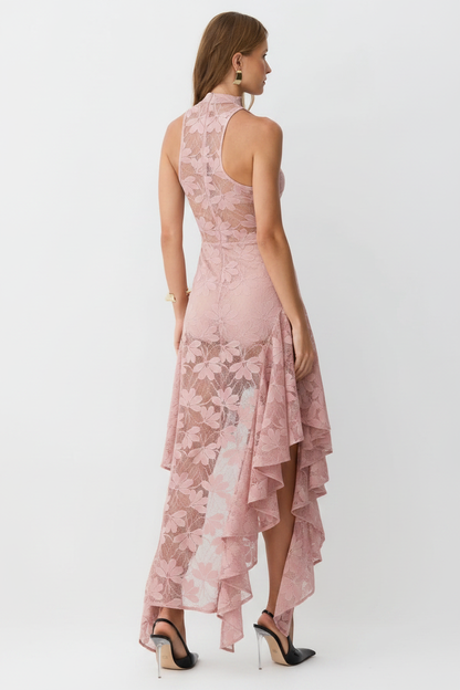 Vestito rosa retro